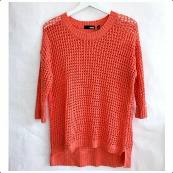 Brooklyn Industries Crew Neck Orange Sweater, Size M - Picture 1 of 6